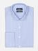 Tailliertes Hemd Shepherd himmelblau gestreift  - Doppelmanschetten