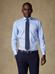 Twill slim fit shirt double cuff - Blue sky