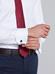 White Royal Chevron Slim fit shirt - Double cuffs