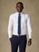 Chemise cintrée en oxford royal blanc