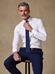 Royal white pinpoint slim fit shirt - Musketeer cuffs