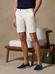 Bermuda-Shorts aus elfenbeinfarbener Baumwolle