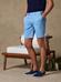 Sky blue cotton bermuda shorts