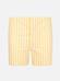 Yellow and white stripes twill boxer short 