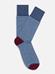 Striped blue cotton socks