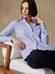 Albane camicia in lino a righe blu 