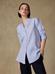 Justine linen shirt with blue stripes