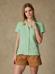 Salina linen shirt green