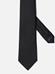 Zwart zijde gevlochten micro stropdas