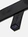 Slim black silk twill tie