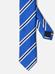 Slim tie in blue silk reps