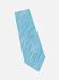 SLIM tie in linen and turquoise silk with micro scratches
