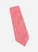 Linen and red silk slim tie with micro scratches