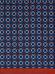 Bufanda Castille de lana azul marino estampada