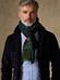 Khaki Toscane Sjaal met patchworkpatroon