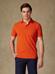 Heritage Polo in orange piqué