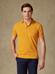 Heritage polo in saffron piqué