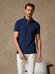 Heritage Polo in mottled blue pique