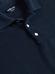 Terry polo in navy terry cloth