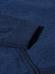 Himmelblauer Strickpullover aus Lammwolle mit Reißverschluss