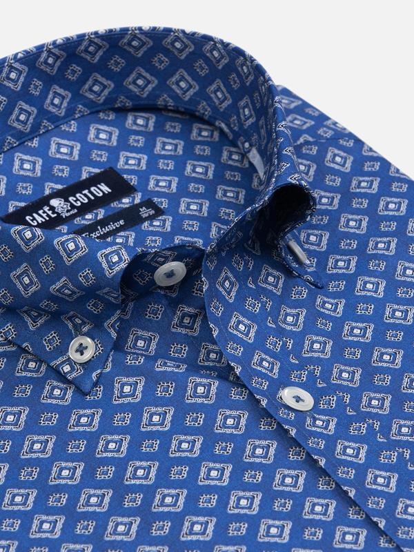Alvin ethnic print shirt - Button Down Collar