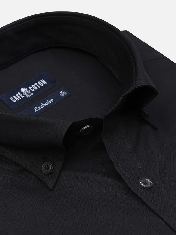 Gleeson zwart overhemd - Button-down kraag
