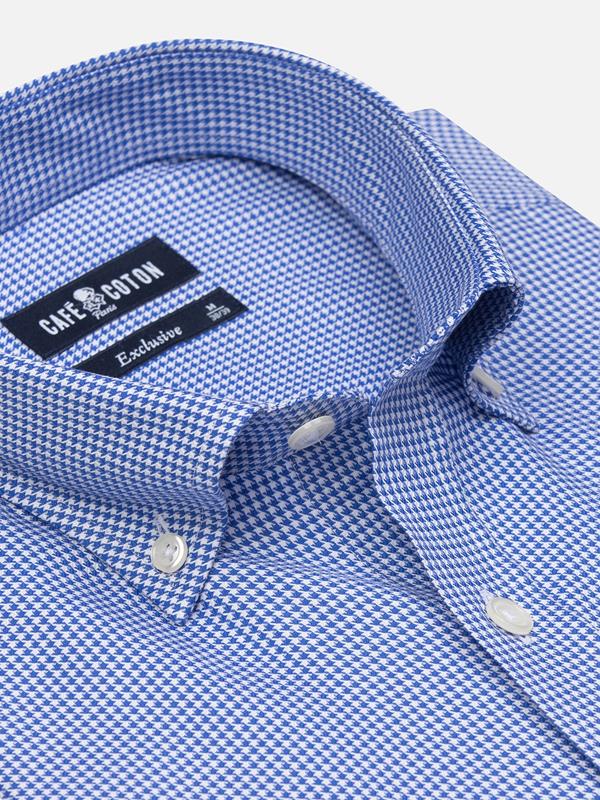 Landry blue gingham shirt - Button down collar