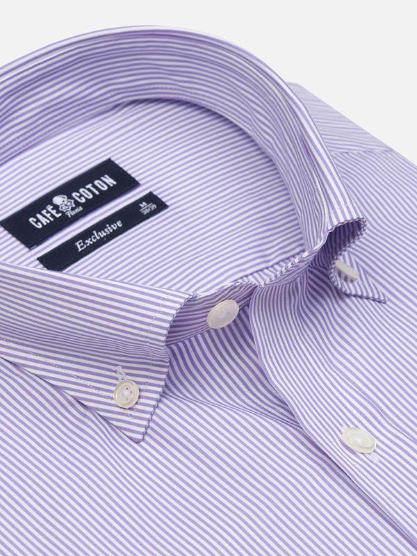 Menthon parma streep overhemd - Button-down kraag