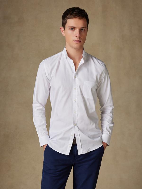 White oxford shirt - Button down collar