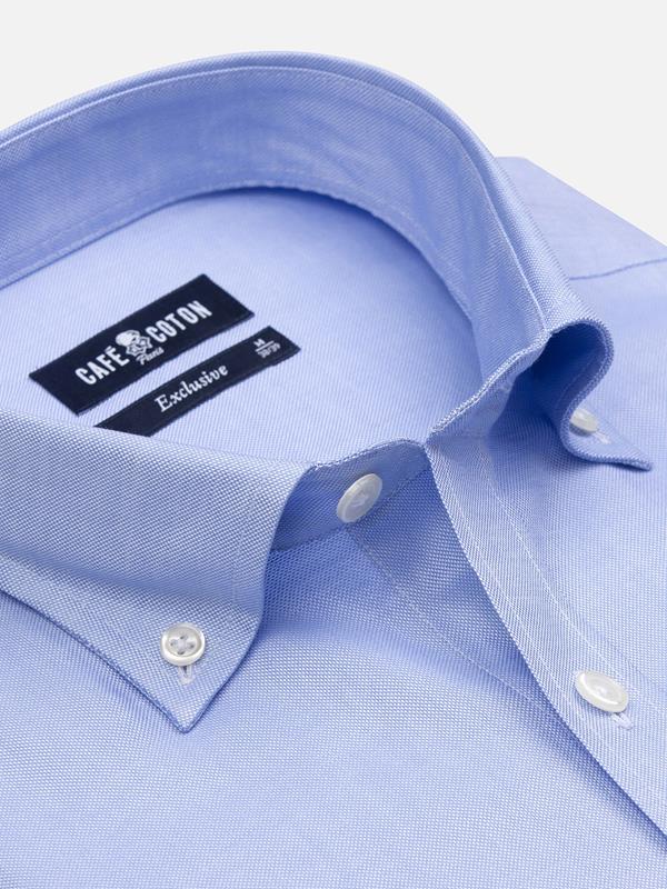 OxfordTailliertes Tailliertes Hemd himmelblau - Buttondown Kragen