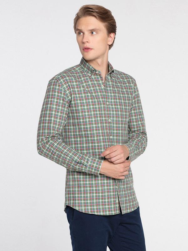 Pertinence getailleerd overhemd - Buttoned kraag