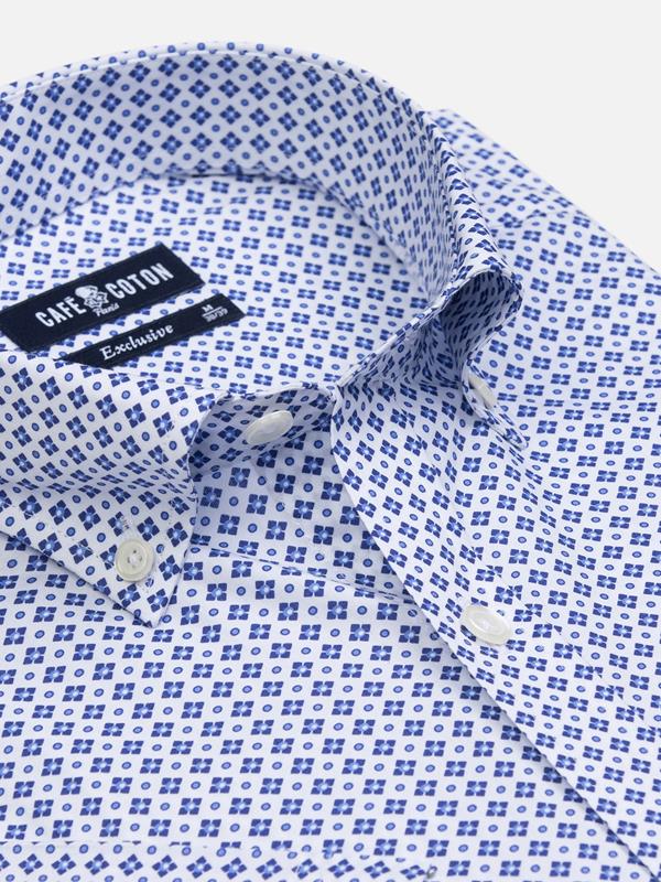 Cyrus Geometric Print short sleeves shirt   - Buttoned collar