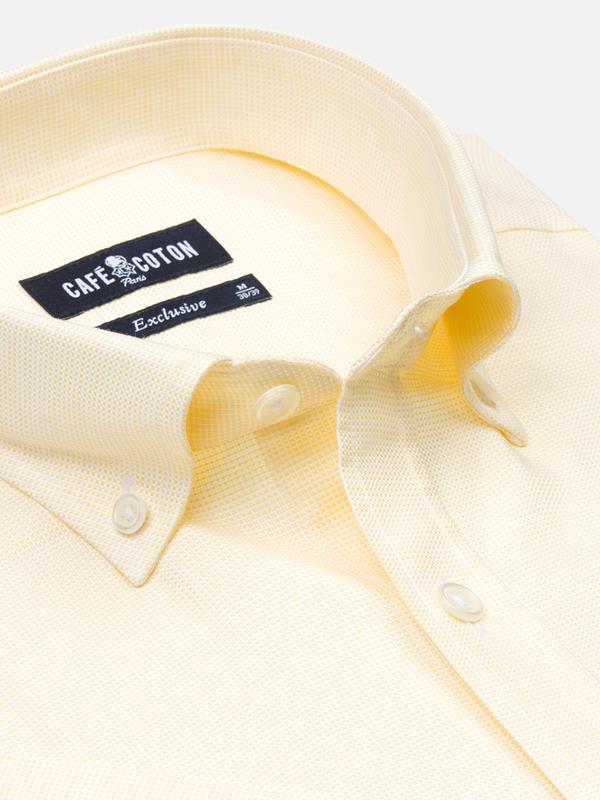 Yellow natté Shirt - Short Sleeves