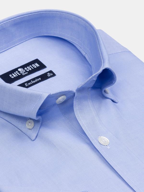 Oxfordhemd himmelblau - Button-Down-Kragen