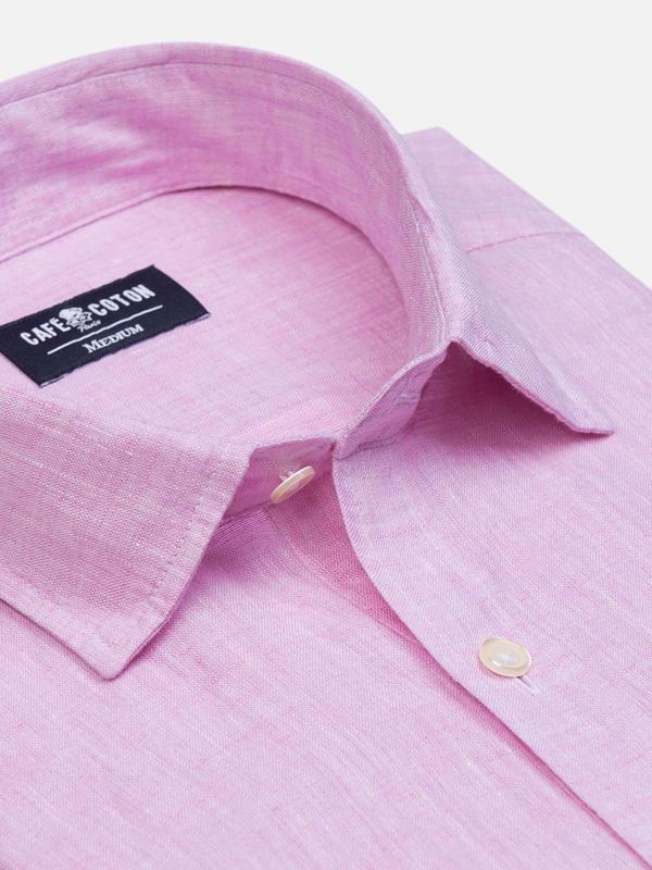 Cody shirt in pink linen