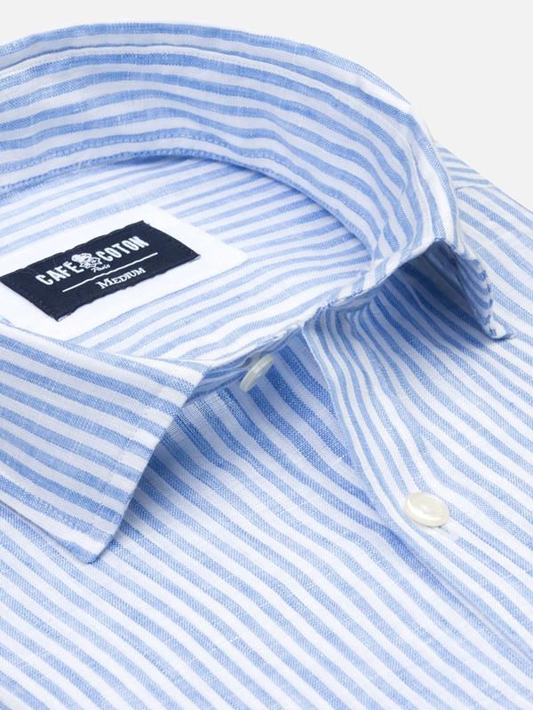 Andy sky stripe fitted shirt