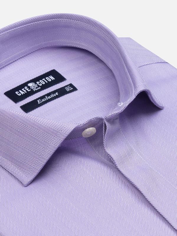 Camisa violeta de espiga - Tapeta Oculta