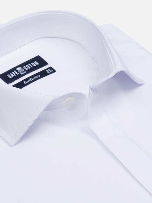 White poplin shirt  - Hidden Placket
