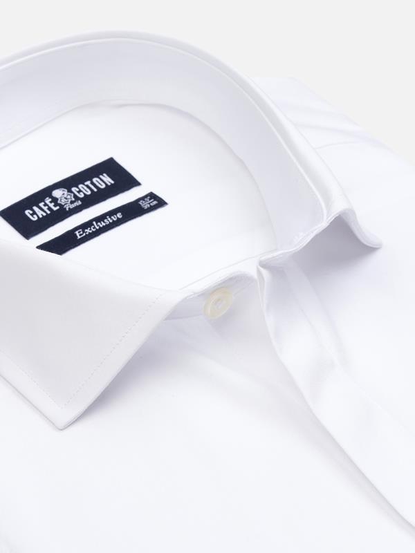 White poplin shirt - Hidden Placket