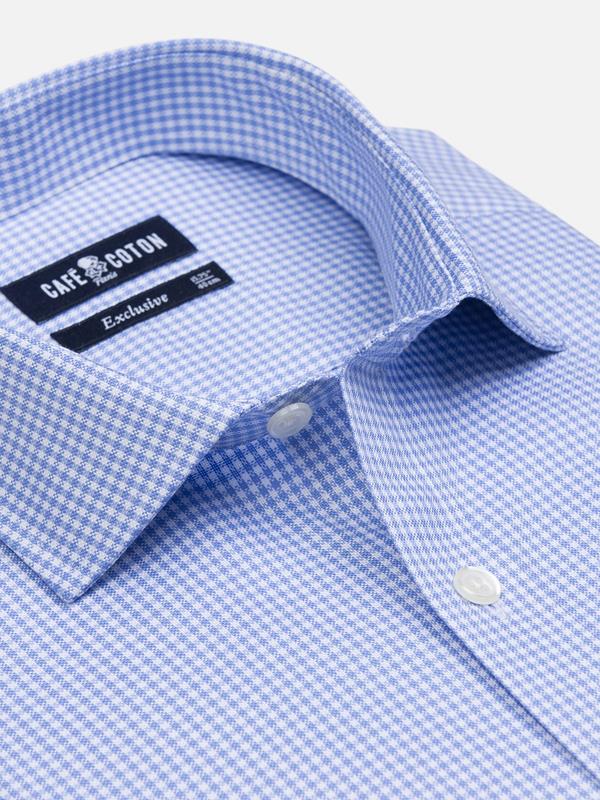 Alfred shirt in azure gingham