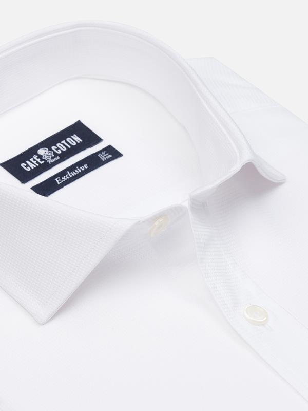 Bayers white textured shirt