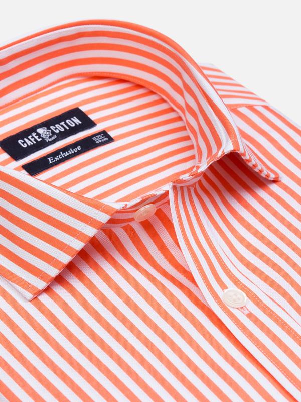 Benjy apricot stripe shirt