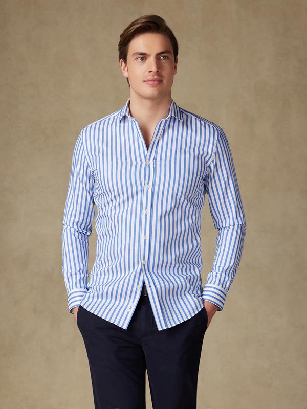 Chemise Billy à rayures bleues