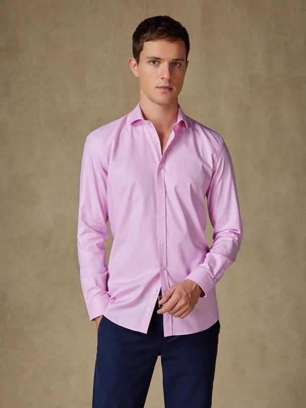 Peters Roze Gestructureerd Overhemd 