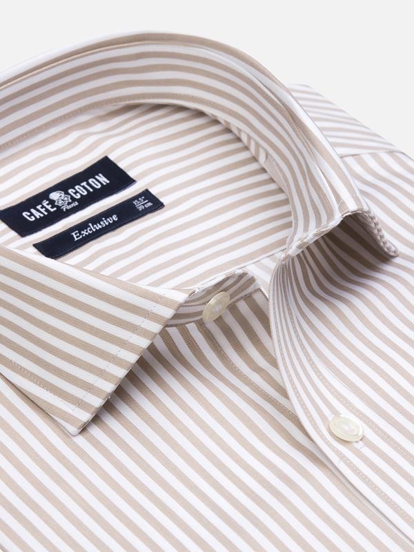 Barry stripe slim fit shirt - Off white