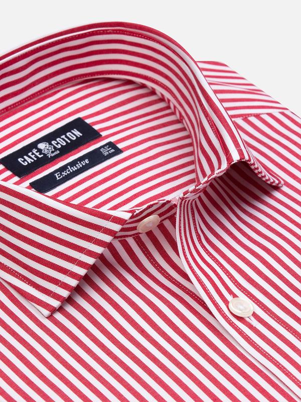 Barry stripe slim fit shirt - Red