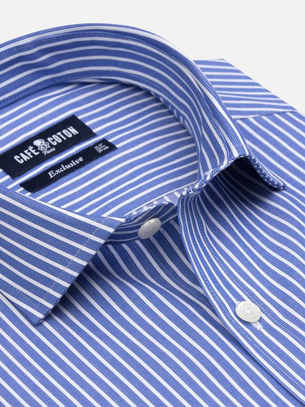 Chaim stripe slim fit shirt - Blue