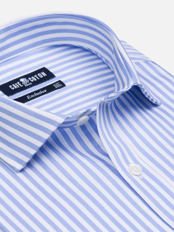 Benjy sky blue stripe shirt - Extra Long Sleeves