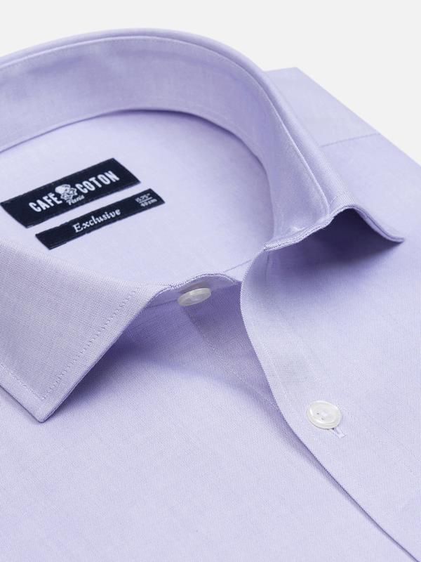 Parma violet pinpoint slim fit shirt - Extra long sleeves
