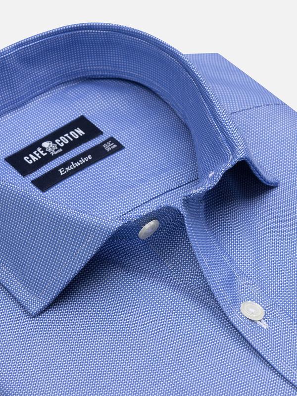 Chemise Sole en natté bleu